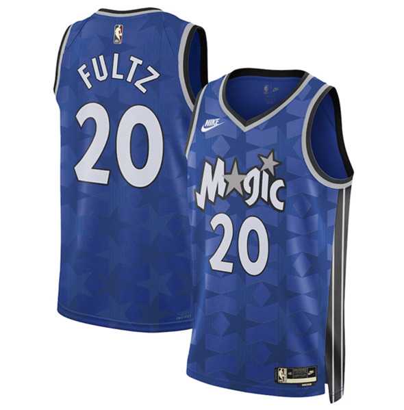Men%27s Orlando Magic #20 Markelle Fultz Blue 2023-24 Classic Edition Stitched Basketball Jersey Dzhi